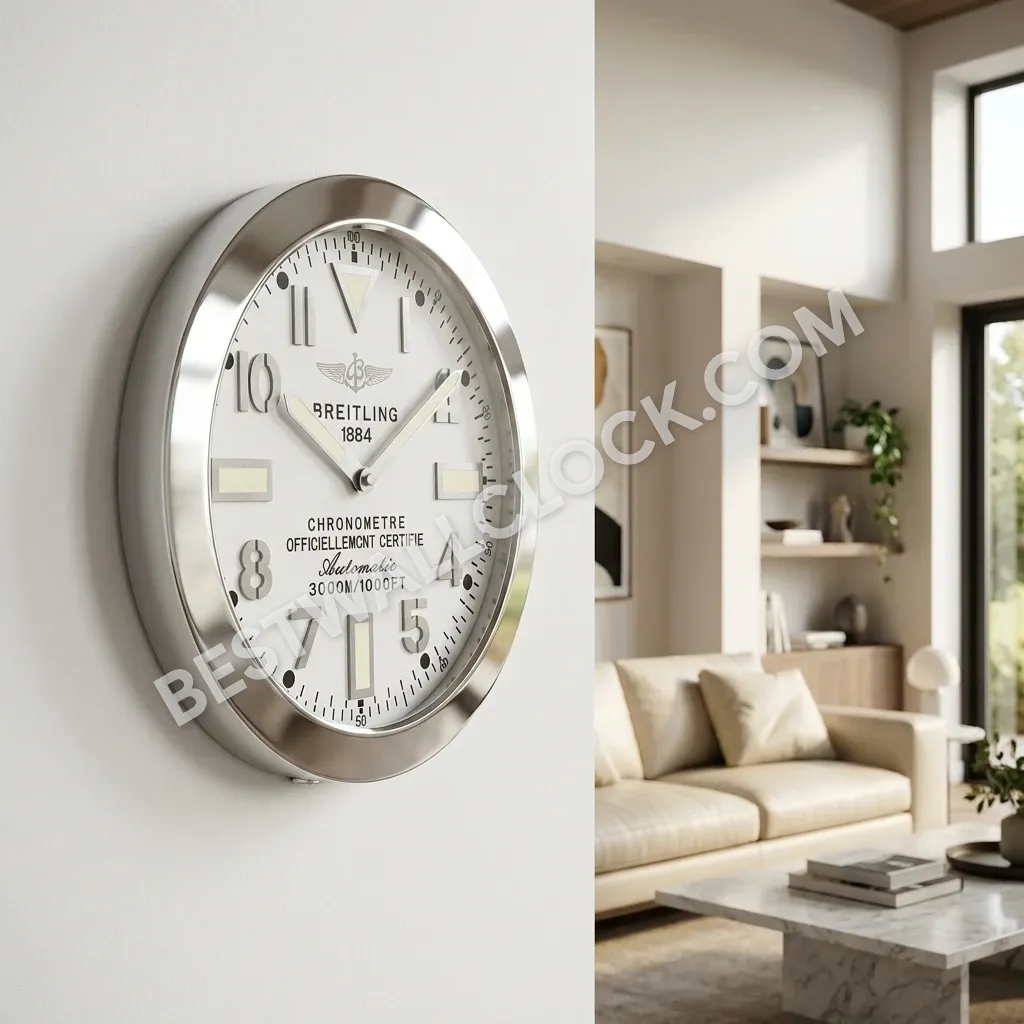 Breitling Avenger Seawolf ("Arctic White Edition") 34cm – Dealer Display Wall Clock