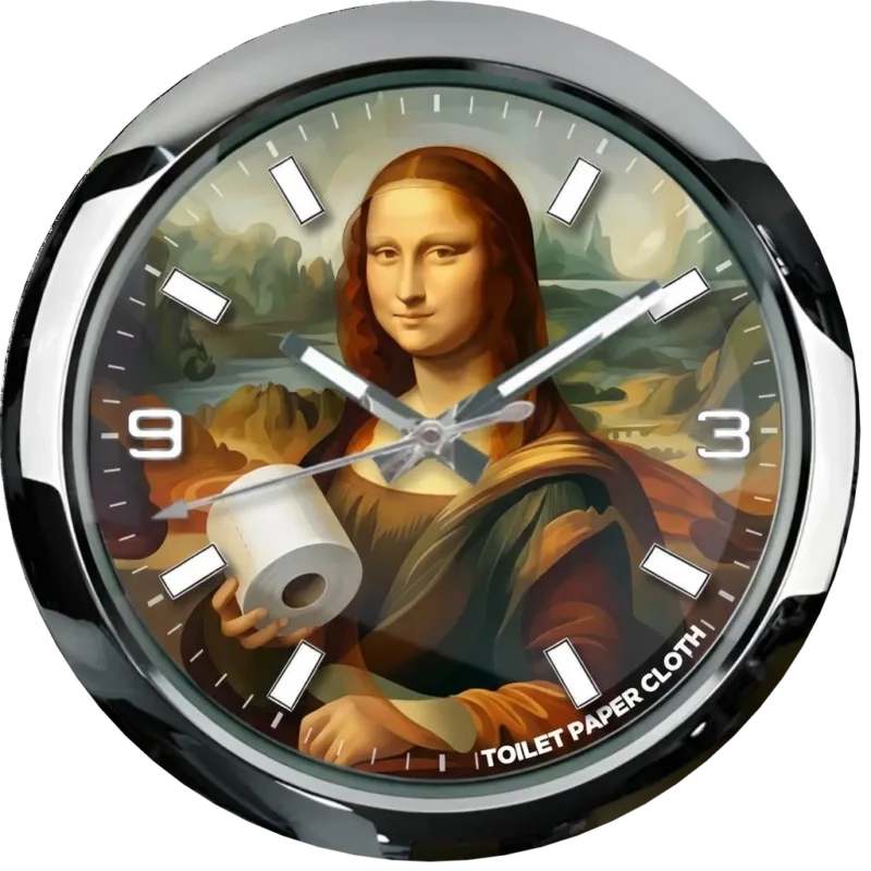 Cardboard Clock Patterns TC Studio Classic Portrait Toilet Paper Clock